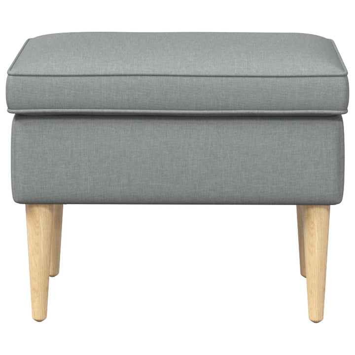 Fodskammel Lysegrå 55 x 35 x 41 cm Polyester