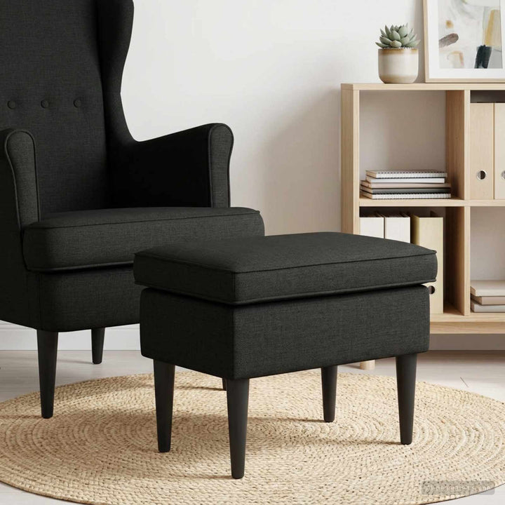 Fodskammel Sort 55 x 35 x 41 cm Stof