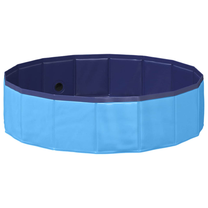 Børne svømmepool Blå Ø 80 x 20 cm Tykt PVC og konstrueret træ
