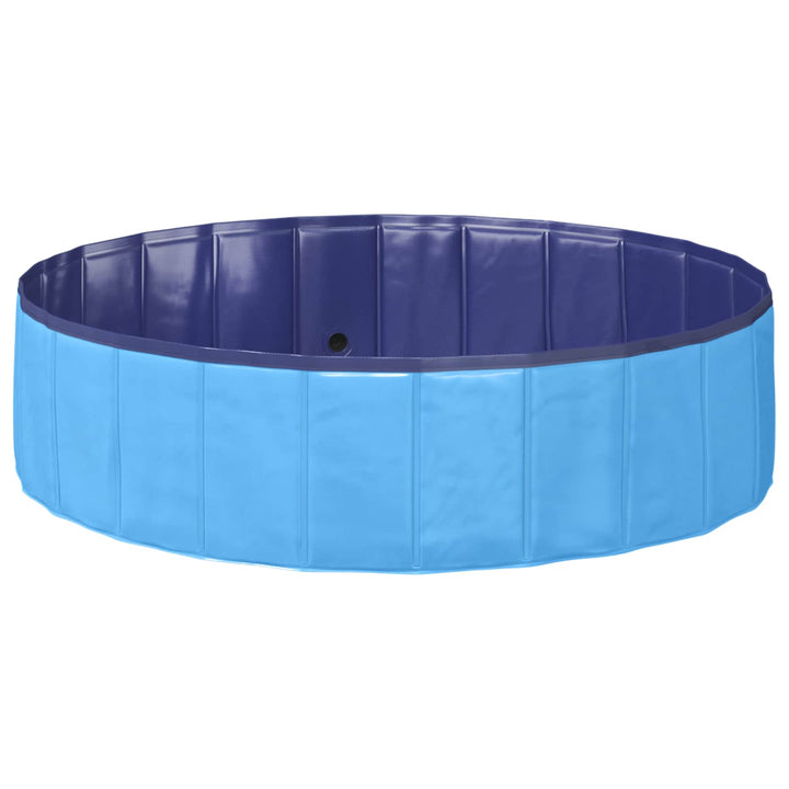 Børne svømmepool Blå Ø 120 x 30 cm Tykt PVC og konstrueret træ