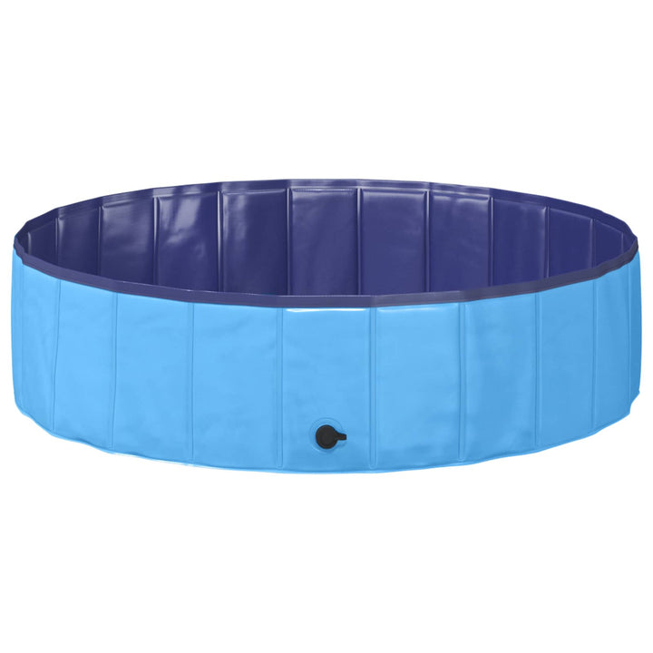 Børne svømmepool Blå Ø 120 x 30 cm Tykt PVC og konstrueret træ