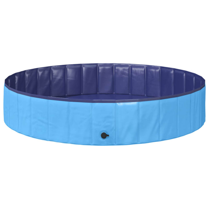 Børne svømmepool Blå Ø 160 x 30 cm Tykt PVC og konstrueret træ