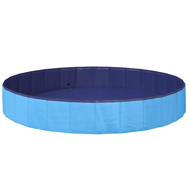 Børne svømmepool Blå Ø200 x 30 cm Tykt PVC og konstrueret træ