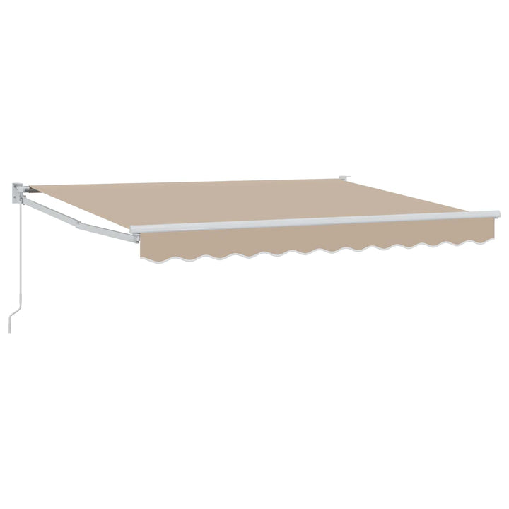 Udtrækkelig markise Beige 3 x 2 m 100% Polyester og Aluminium