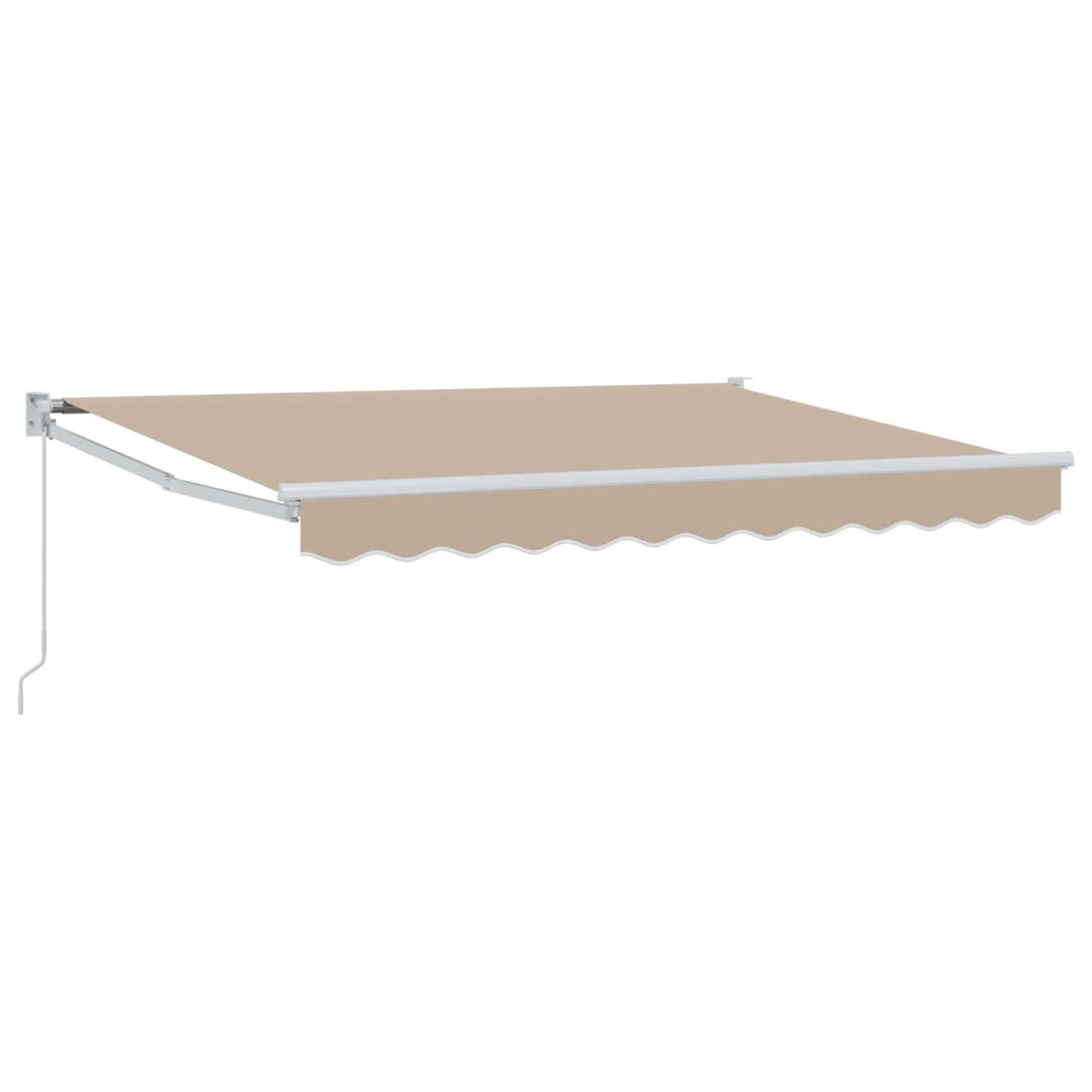 Udtrækkelig markise Beige 3,5 x 2 m 100% Polyester og Aluminium