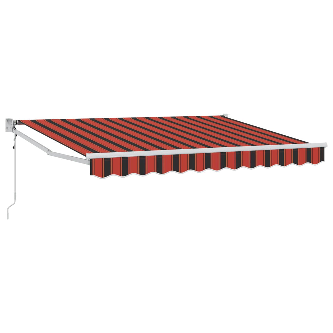 Markise Orange, Sort og Gul 3 x 2 m Polyester og metal