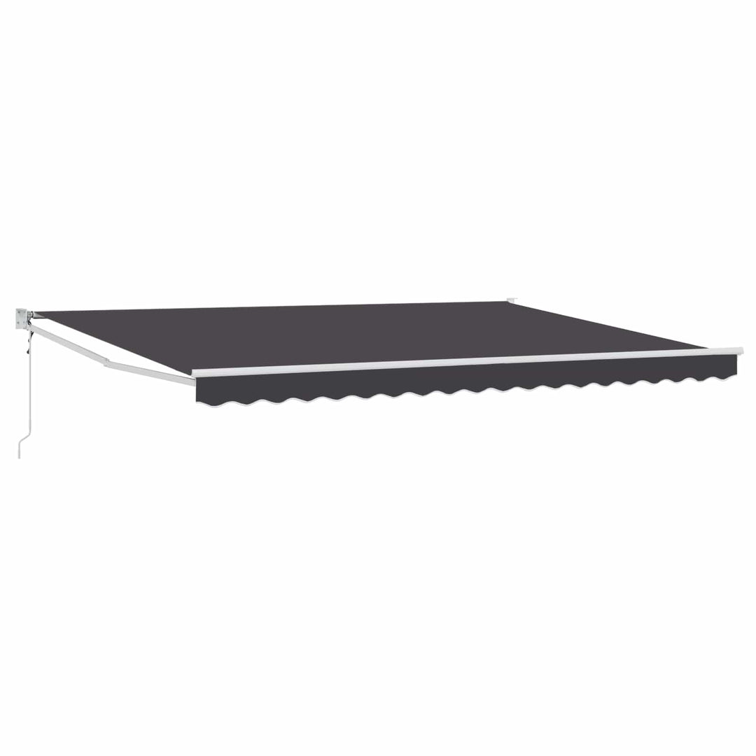 Markise Antracit 4 x 2 m Polyester og metal