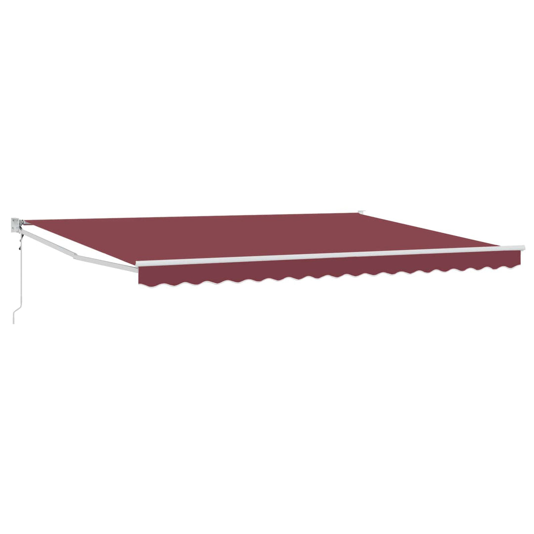 Udtrækkelig markise Bordeaux 4 x 2 m Polyester og metal