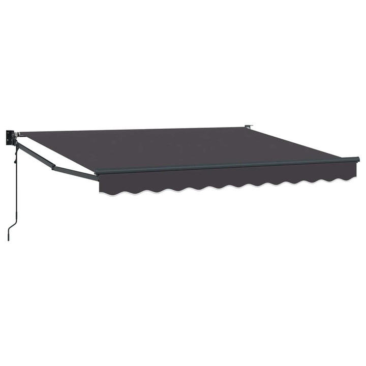 Udtrækkelig markise Antracit 3 x 2 m Polyester og metal