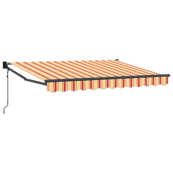 Markise Gul, Orange og Hvid 3 x 2 m Polyester og metal