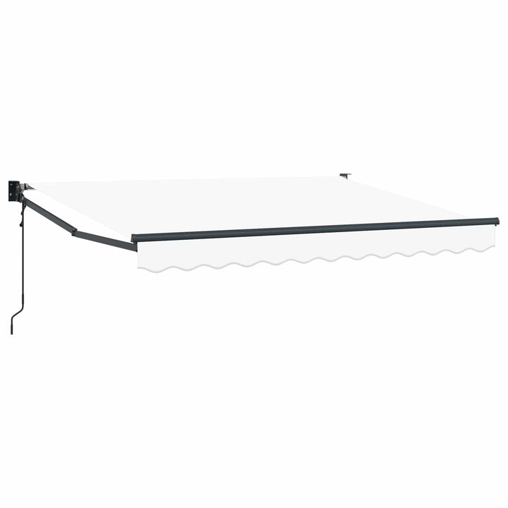 Markise Hvid 3 x 2 m Polyester og metal