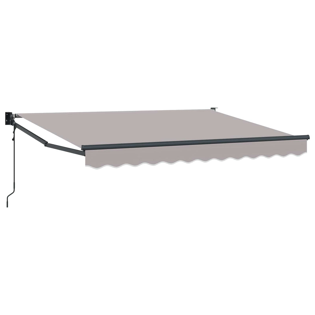 Markise Lysegrå 3 x 2 m Polyester og metal