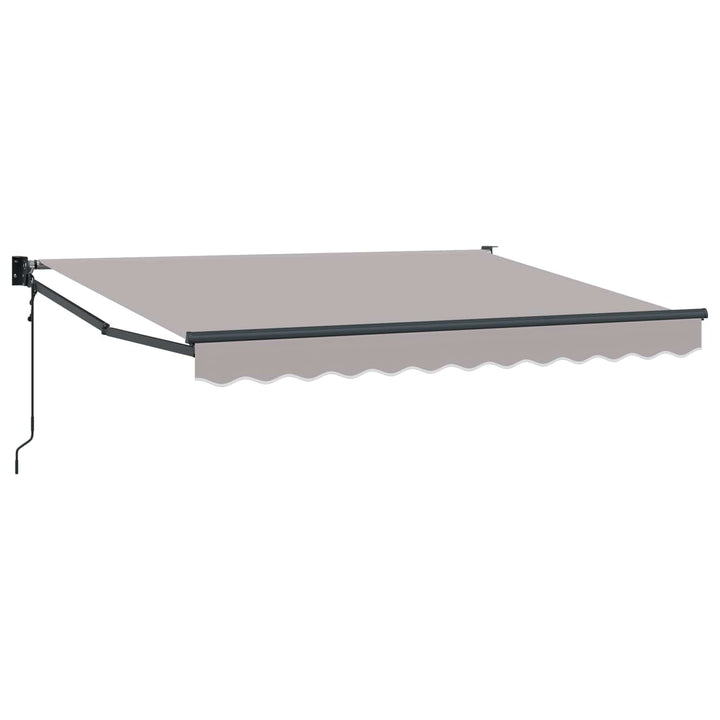 Markise Lysegrå 3 x 2 m Polyester og metal