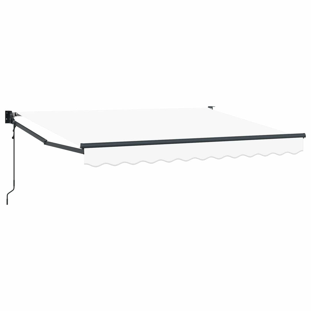 Markise Hvid 3,5 x 2 m Polyester og metal