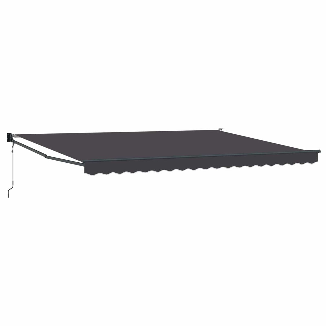 Markise Antracit 4 x 2 m Polyester og metal