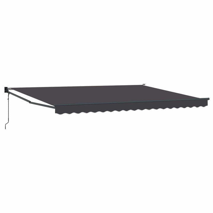 Udtrækkelig markise Antracit 4 x 2 m Polyester og metal