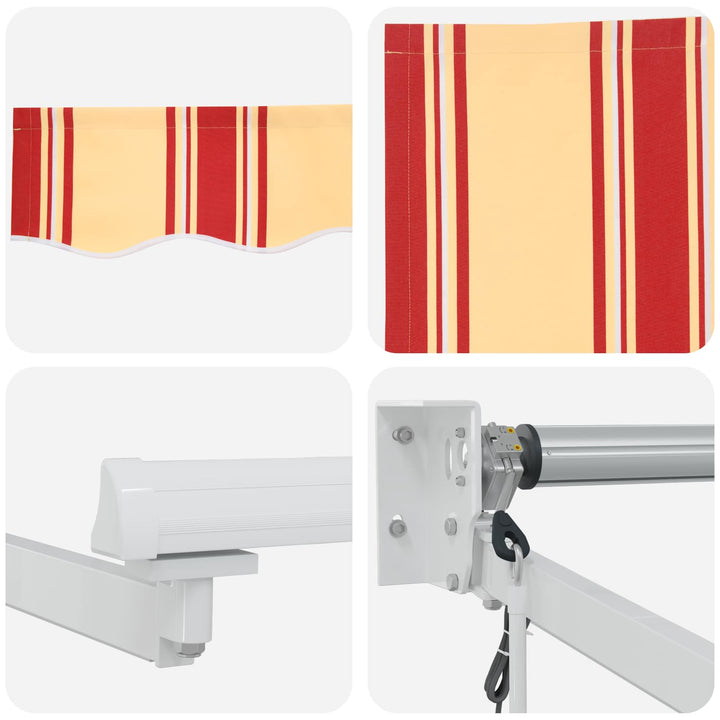 Elektrisk Utrækkelig Markise Flerfarvet 3 x 2 m