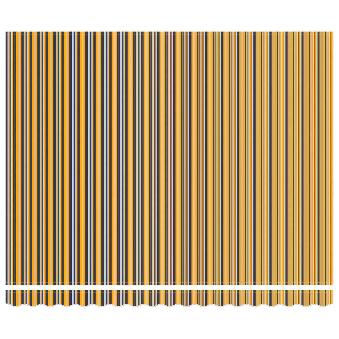Utrækkelig Markise Gul og Grå 400 × 300 cm Canvas og Aluminium