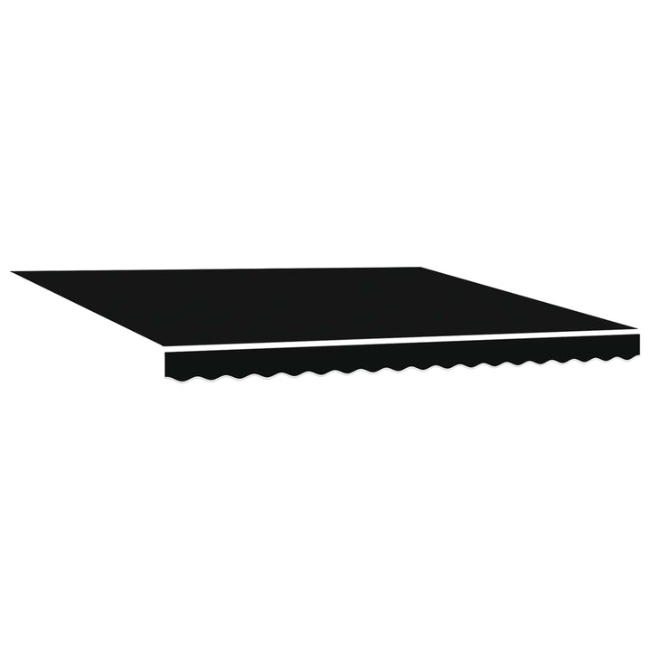 Utrækkelig Markise Sort 4 × 3 m Canvas og Aluminium