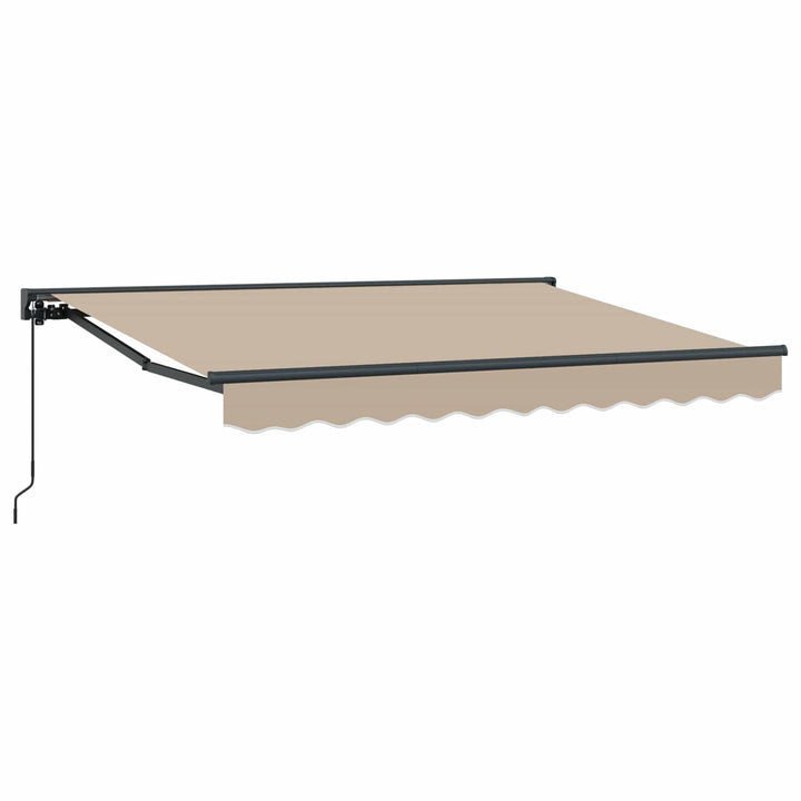Manuel Utrækkelig Markise Beige 2,5 x 2 m