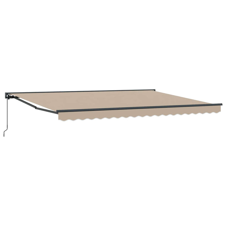 Manuel Utrækkelig Markise Beige 4,5 × 3,5 m