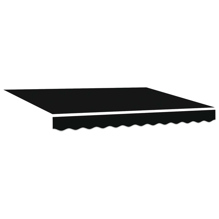 Manuel markise-ramme med LED-lys Sort og Hvid 3 x 2,5 m