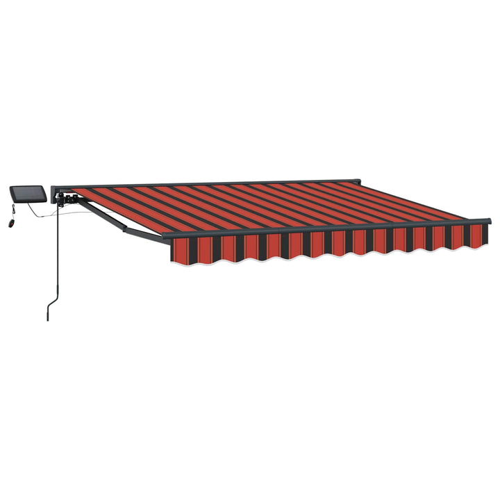 Manuel markise-ramme med LED-lys 3 x 2 m
