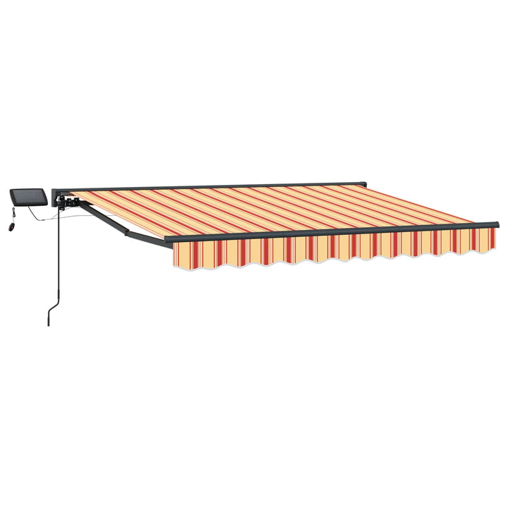 Manuel markise-ramme med LED-lys 3 x 2 m