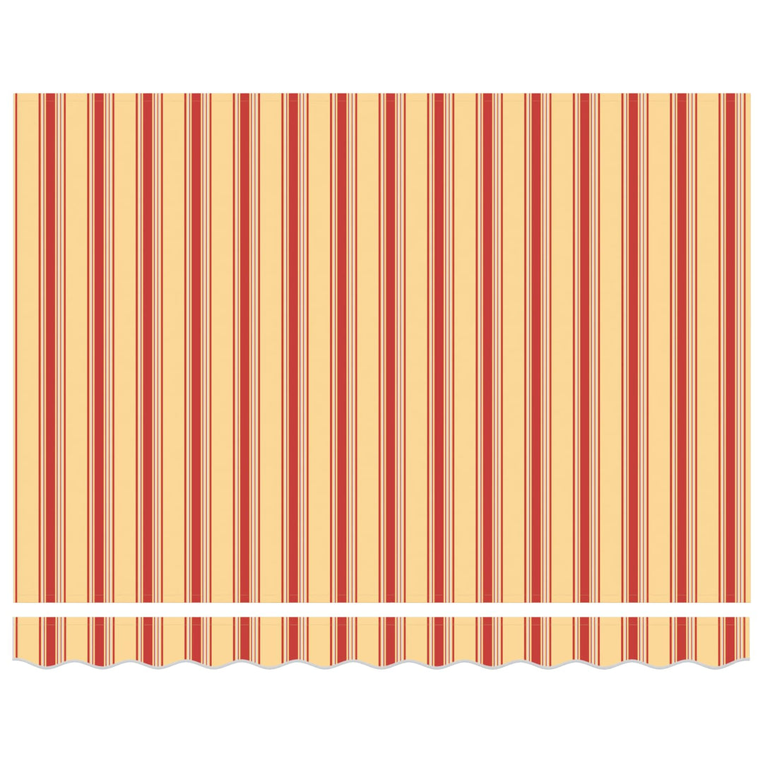 Manuel markise-ramme med LED-lys 3 x 2 m