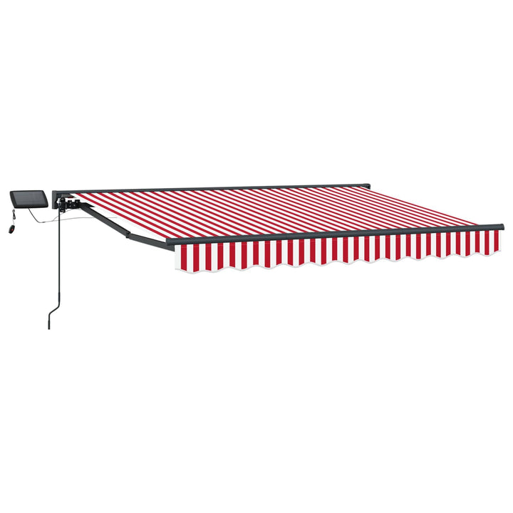 Manuel markise-ramme med LED-lys 3 x 2,5 m