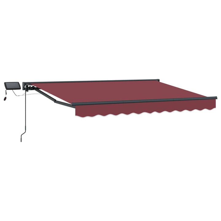 Manuel markise-ramme med LED-lys 3,5 x 2,5 m