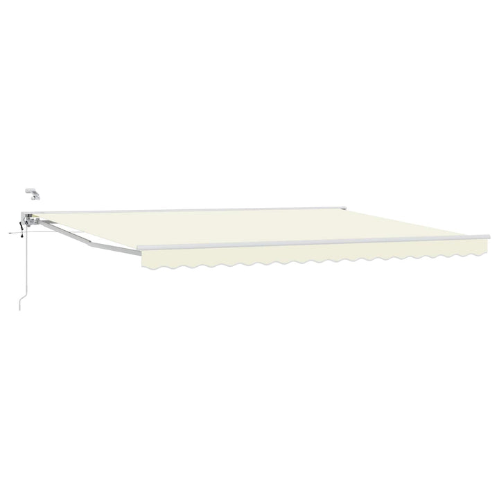 Elektrisk Utrækkelig Markise Creme og hvid 4 x 2 m