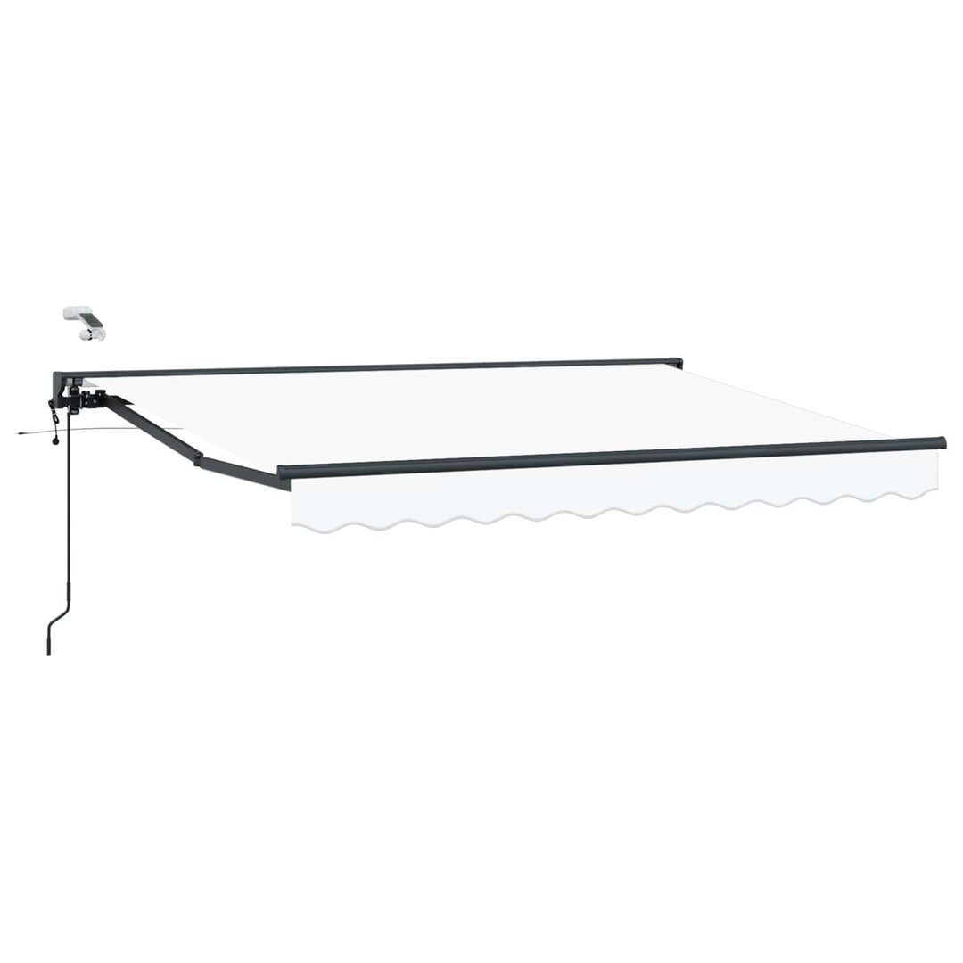 Elektrisk Utrækkelig Markise Hvid og antracit 3 x 2 m