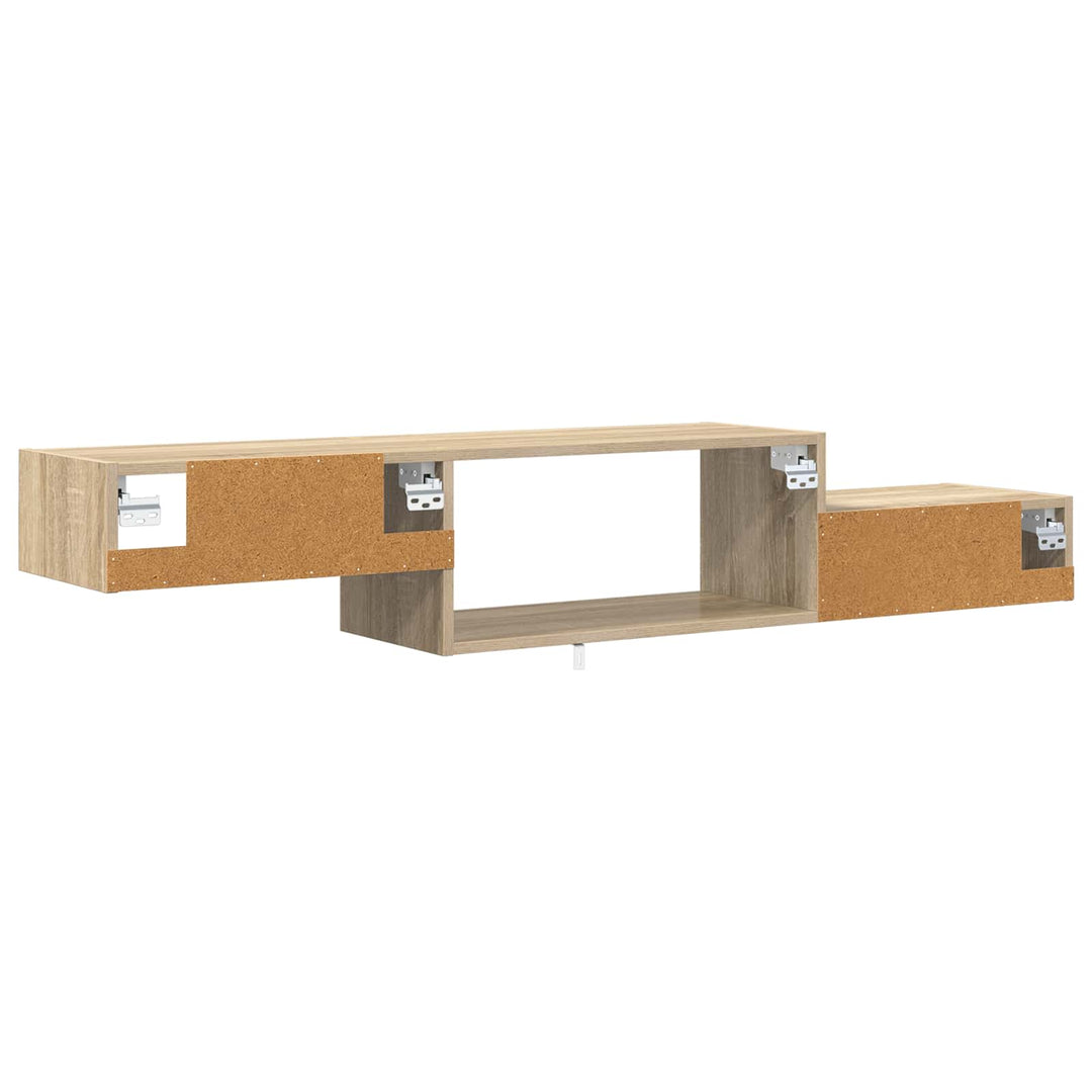 Væghængt TV Skab Vægmonteret Sonoma-eg 150 x 28 x 26 cm