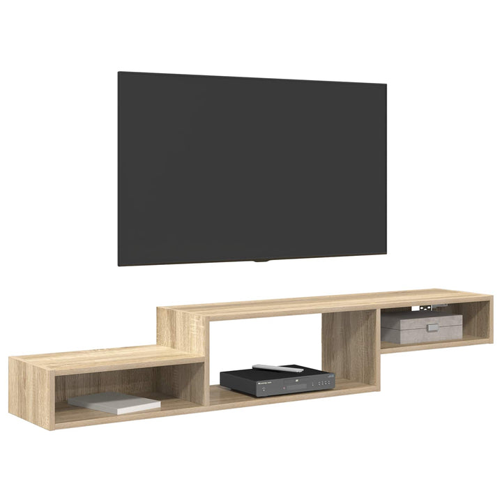 Væghængt TV Skab Vægmonteret Sonoma-eg 150 x 28 x 26 cm