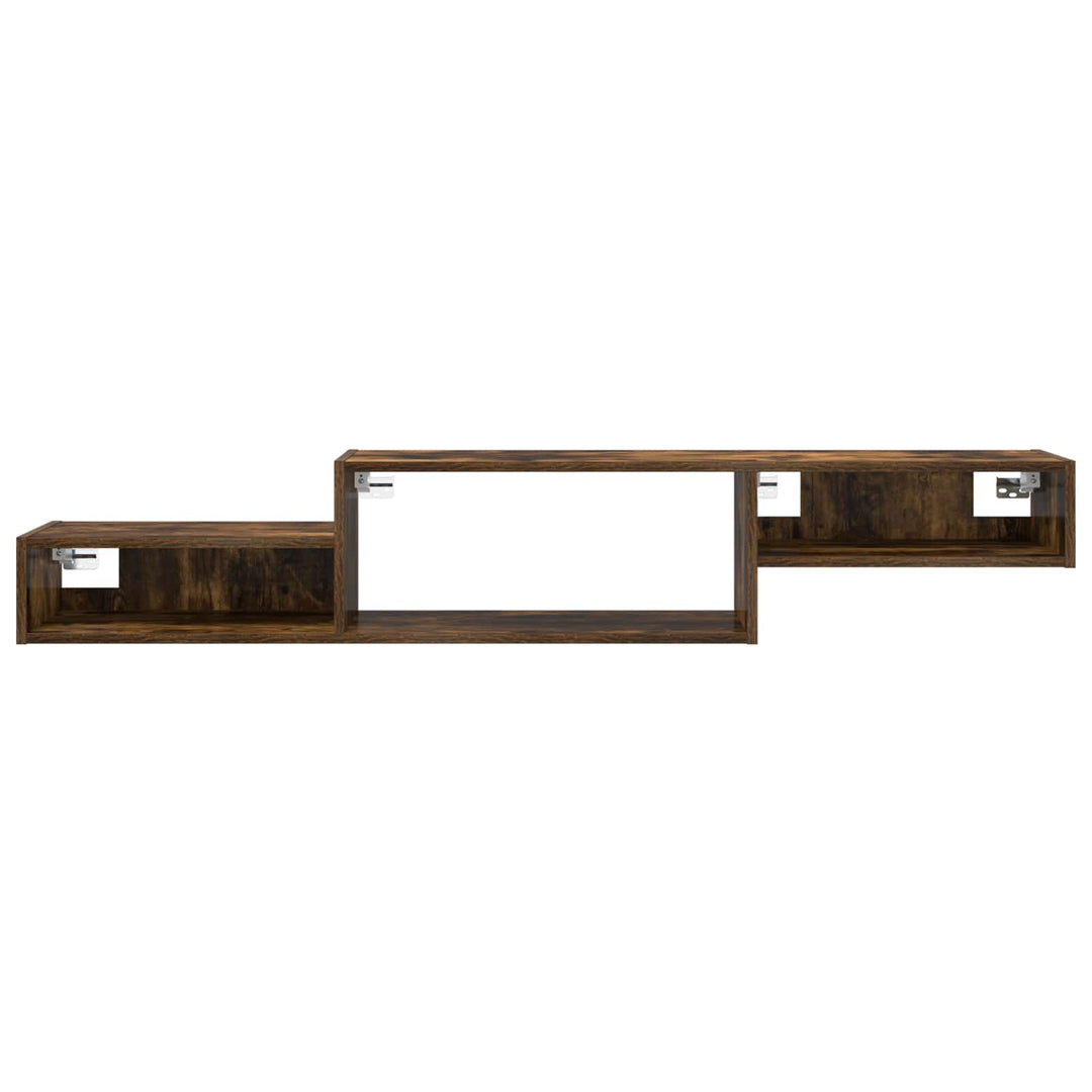 Væghængt TV Skab Vægmonteret Røget eg 150 x 28 x 26 cm