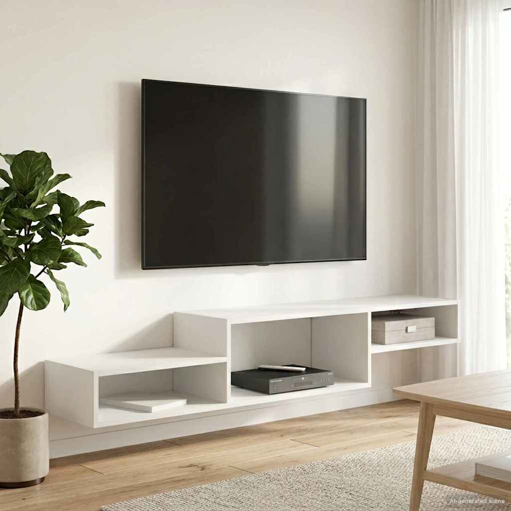 Væghængt TV Skab Vægmonteret Gammelt træ 150 x 28 x 26 cm