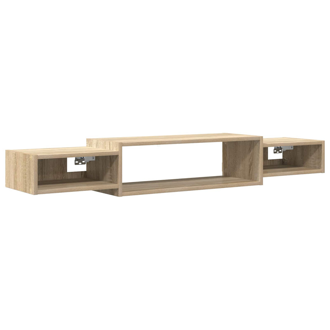 Væghængt TV Skab Vægmonteret Sonoma-eg 140 x 28 x 21 cm