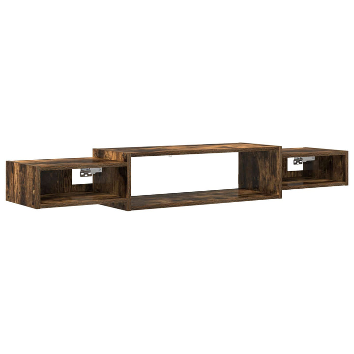 Væghængt TV Skab Vægmonteret Røget eg 140 x 28 x 21 cm