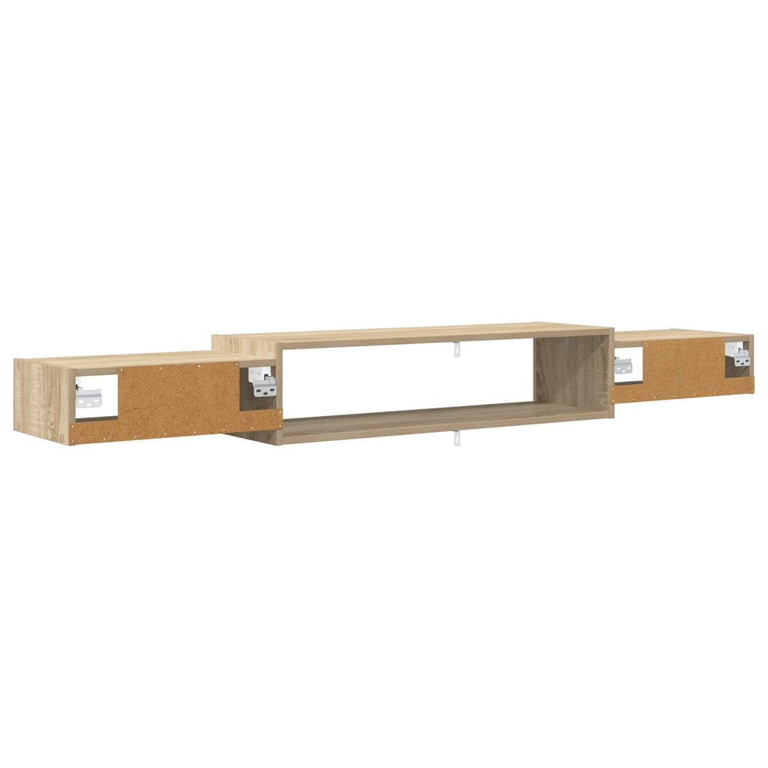 Væghængt TV Skab Vægmonteret Sonoma-eg 180 x 28 x 21 cm