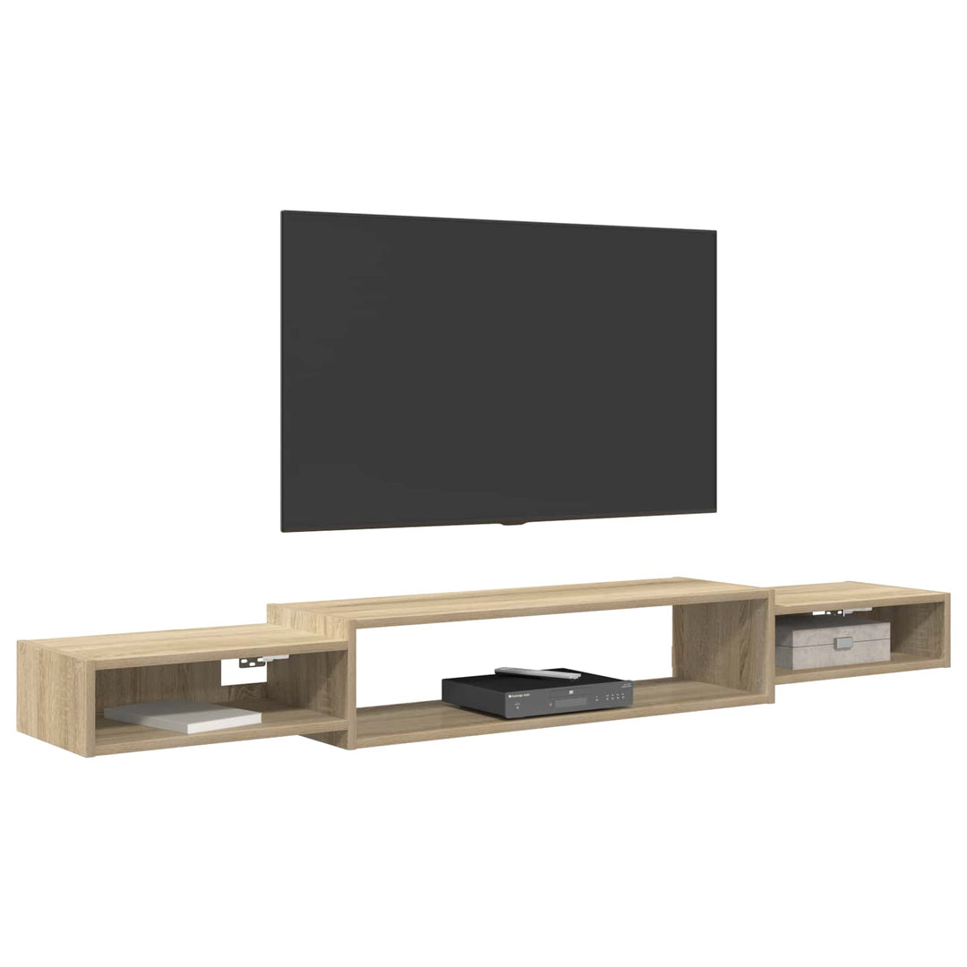 Væghængt TV Skab Vægmonteret Sonoma-eg 180 x 28 x 21 cm