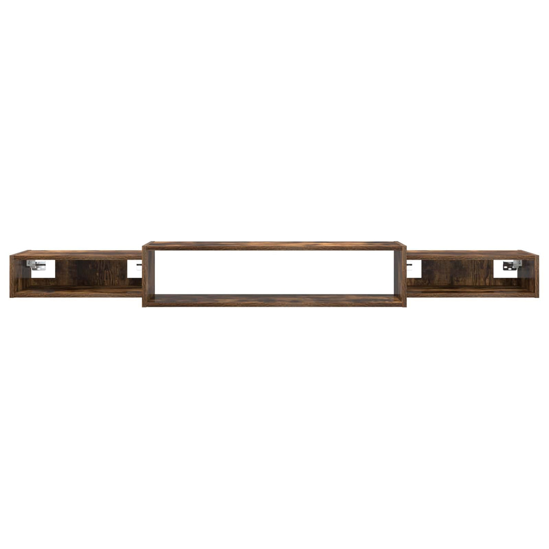 Væghængt TV Skab Vægmonteret Røget eg 180 x 28 x 21 cm