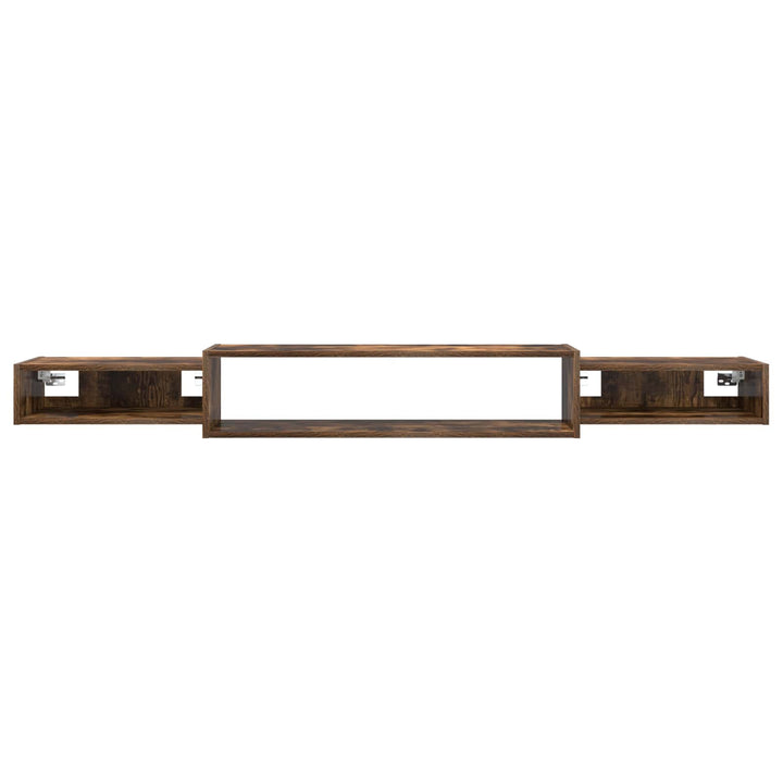 Væghængt TV Skab Vægmonteret Røget eg 180 x 28 x 21 cm