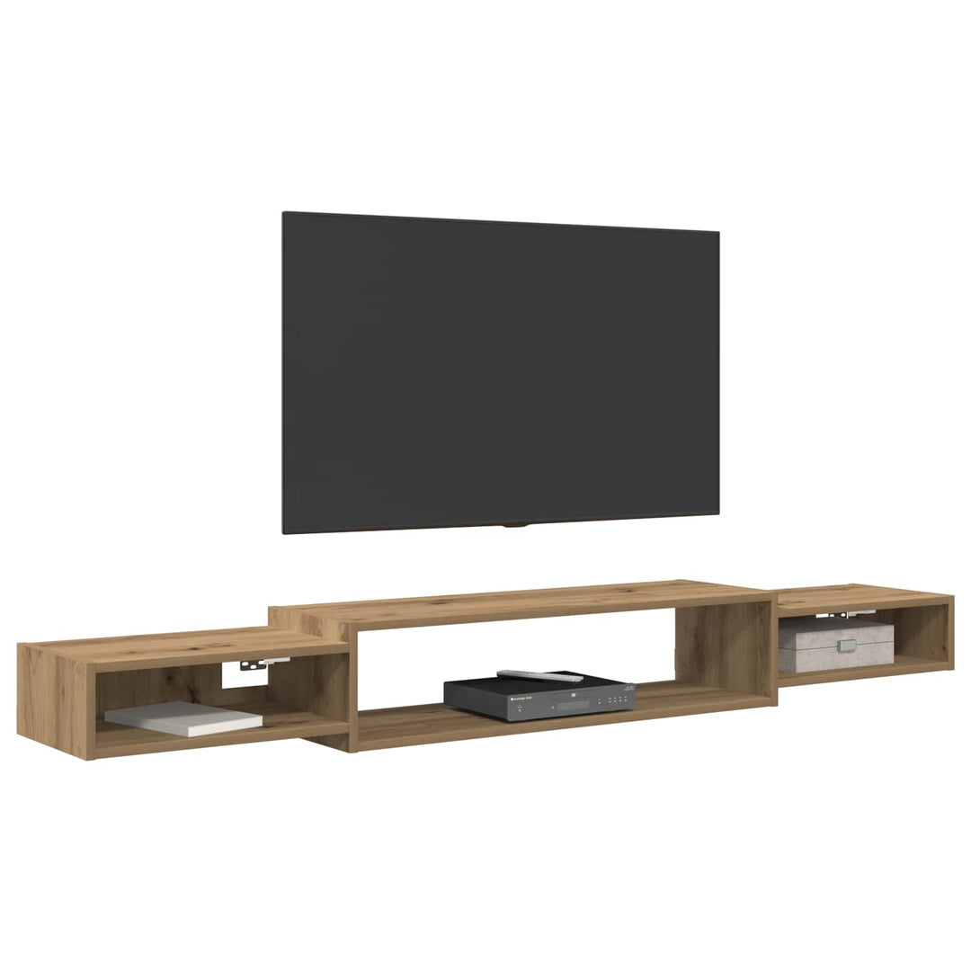 Væghængt TV Skab Vægmonteret Artisan-eg 180 x 28 x 21 cm
