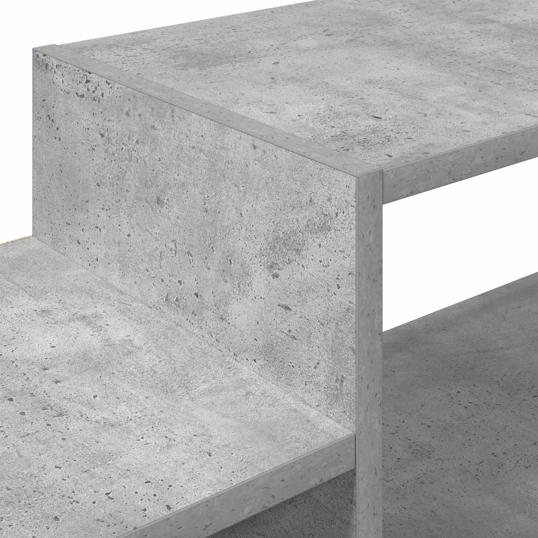 Væghængt TV Skab Vægmonteret Betongrå 220 x 28 x 21 cm