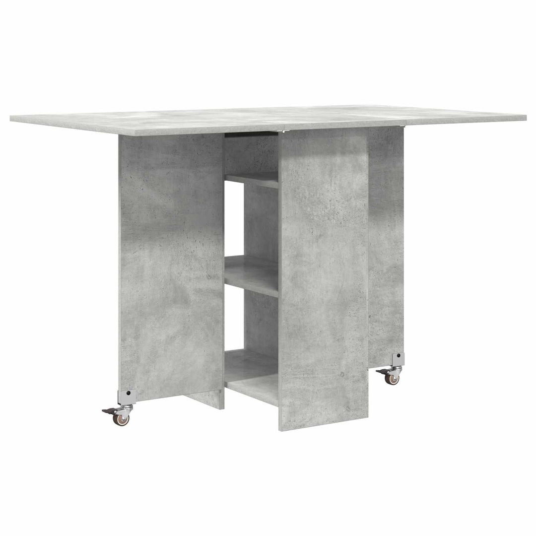 Spisebord 115 x 70 x 75 cm Konstrueret træ Betongrå Rektangulær