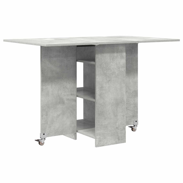 Spisebord 115 x 70 x 75 cm Konstrueret træ Betongrå Rektangulær