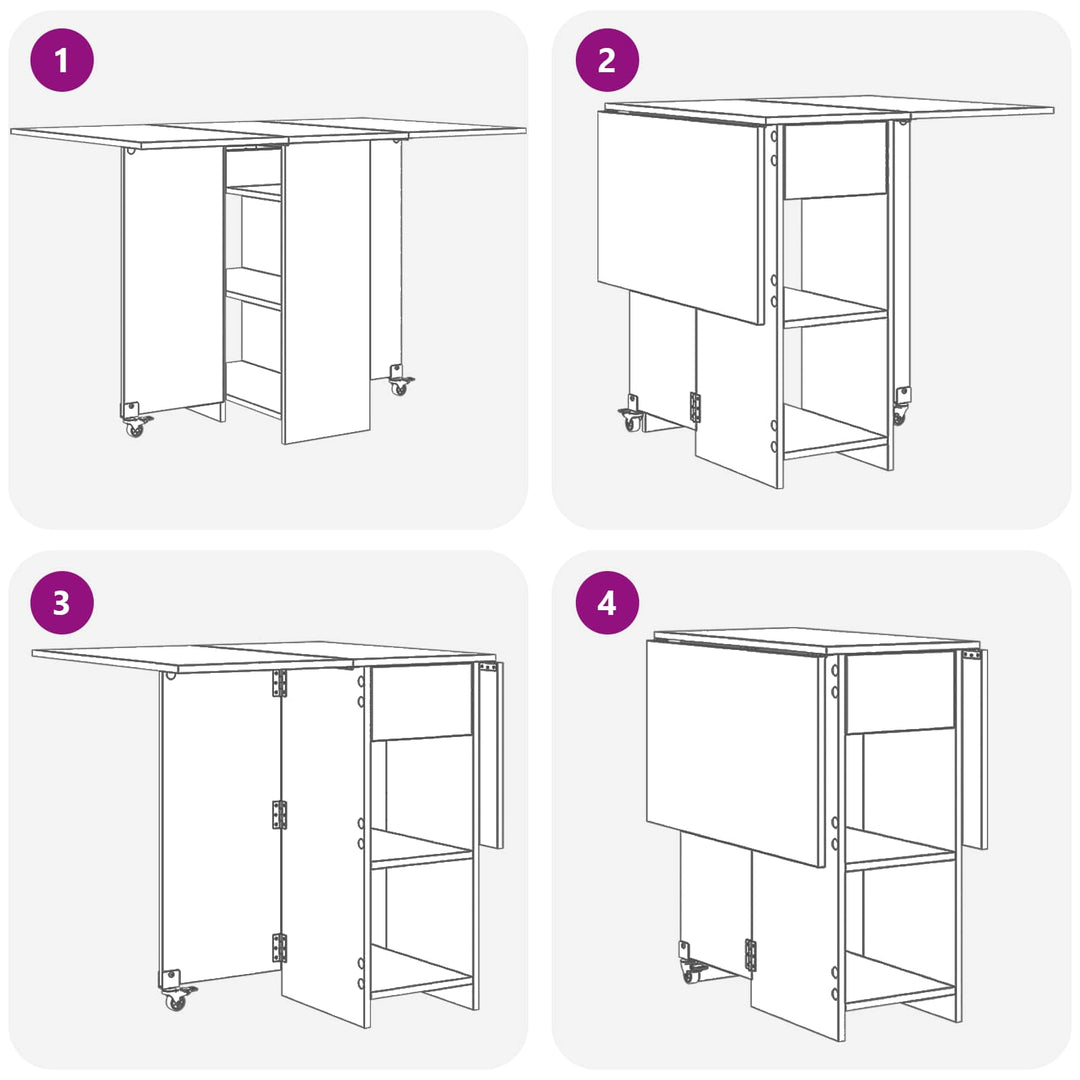 Spisebord 115 x 70 x 75 cm Konstrueret træ Betongrå Rektangulær