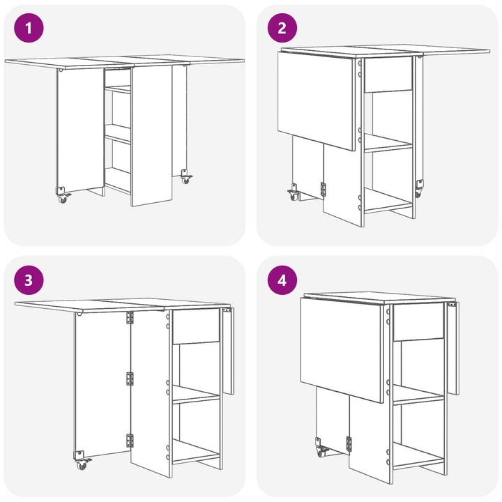 Spisebord 115 x 70 x 75 cm Konstrueret træ Betongrå Rektangulær