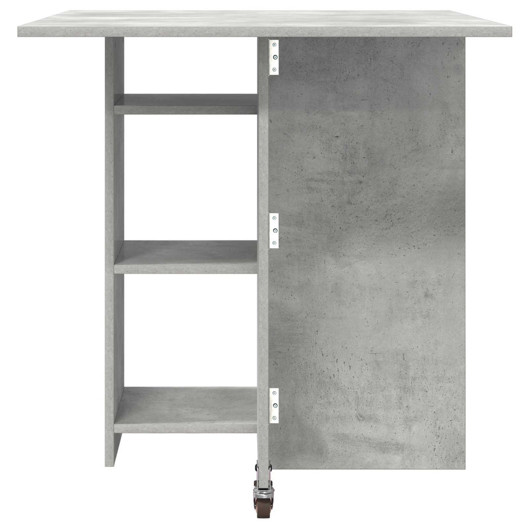 Spisebord 115 x 70 x 75 cm Konstrueret træ Betongrå Rektangulær